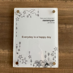 オオタニヨシミ - Everyday is a happy day - メモリアルフォトフレーム